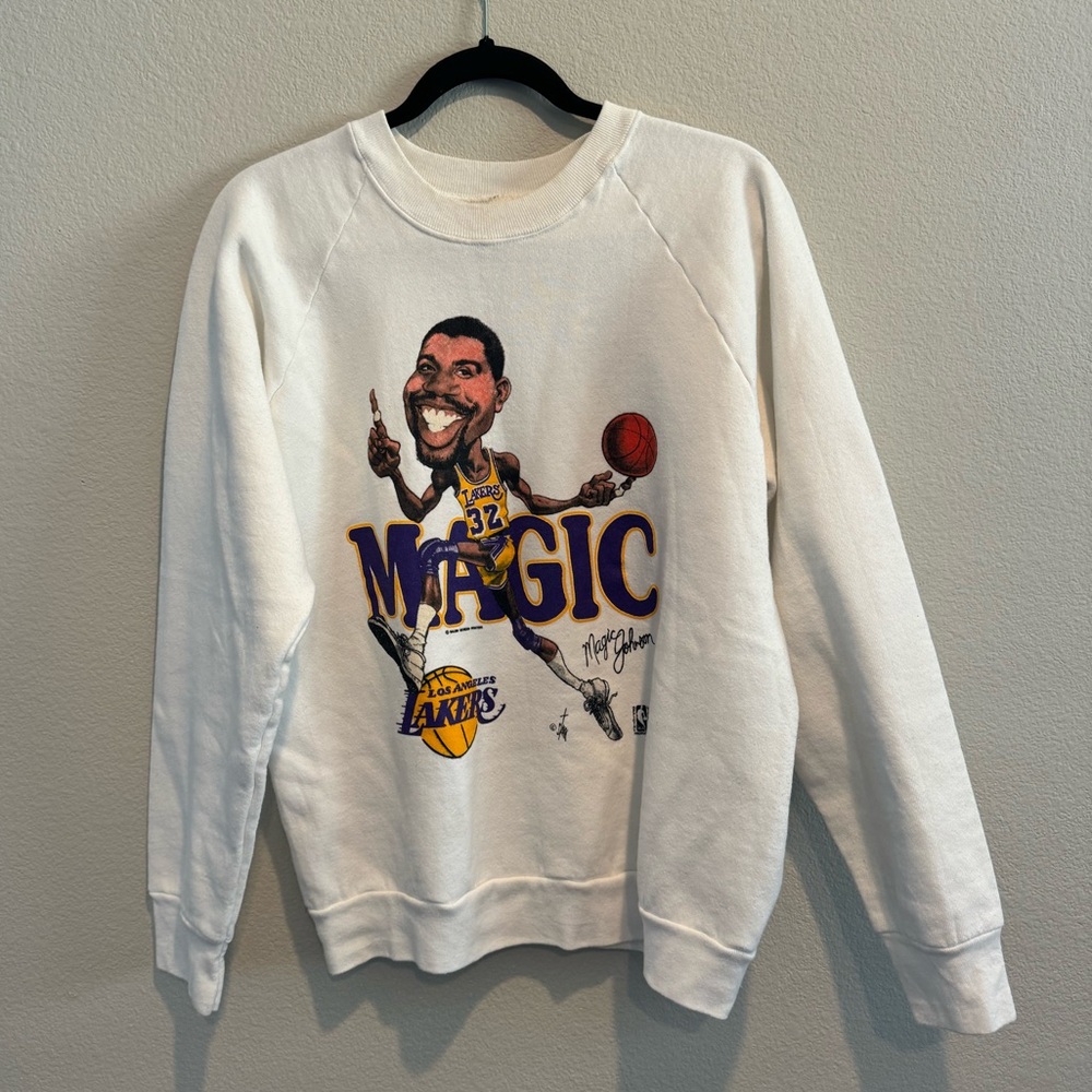 Vintage Magic Johnson Lakers Crewneck